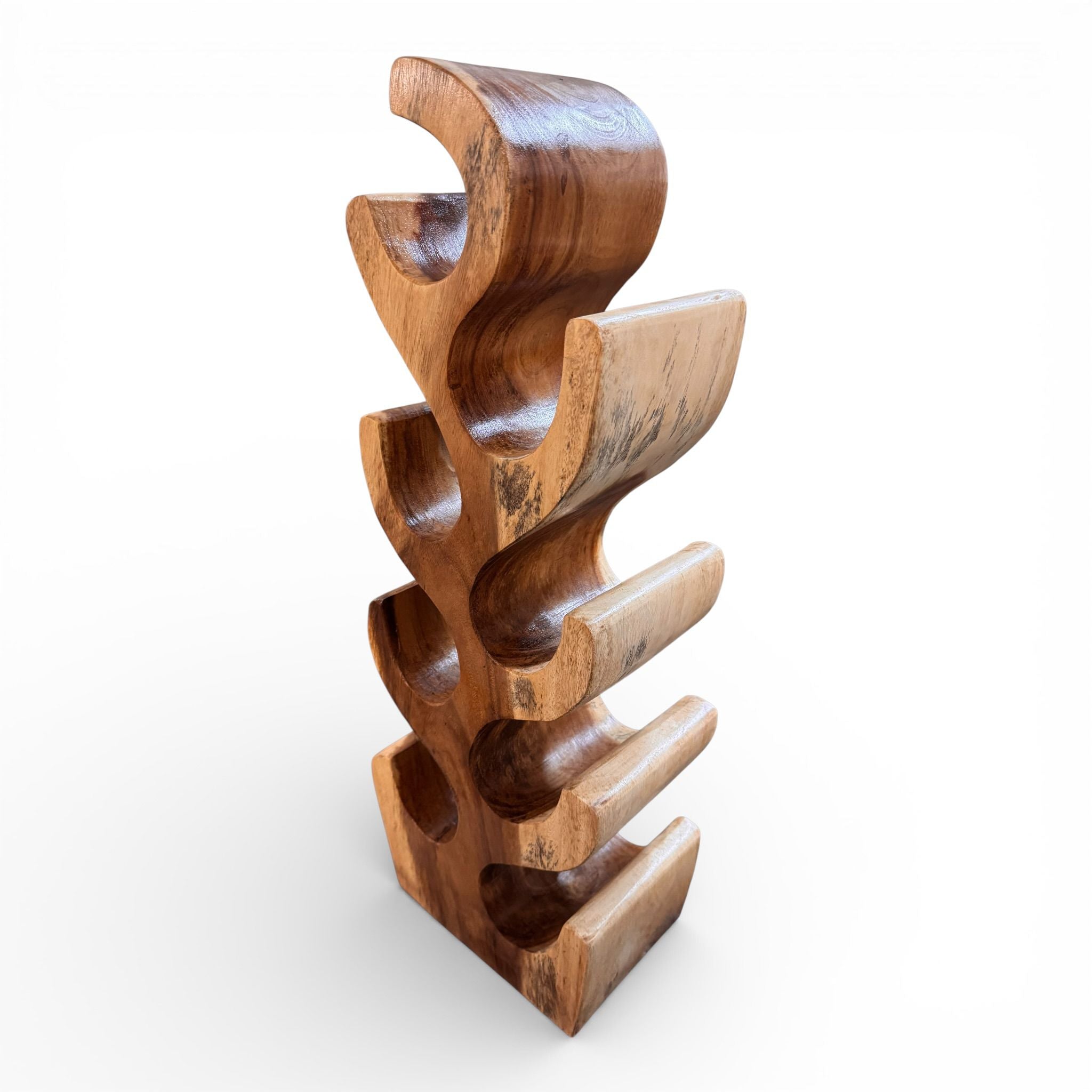 B-Ware: Weinregal Massiv - Küchen Wohnzimmer Deko Weinhalter - Handgefertigt Edel Hochwertig - Tannenform aus Suarholz - 30/50/70/100x27x18 cm (Kopie)