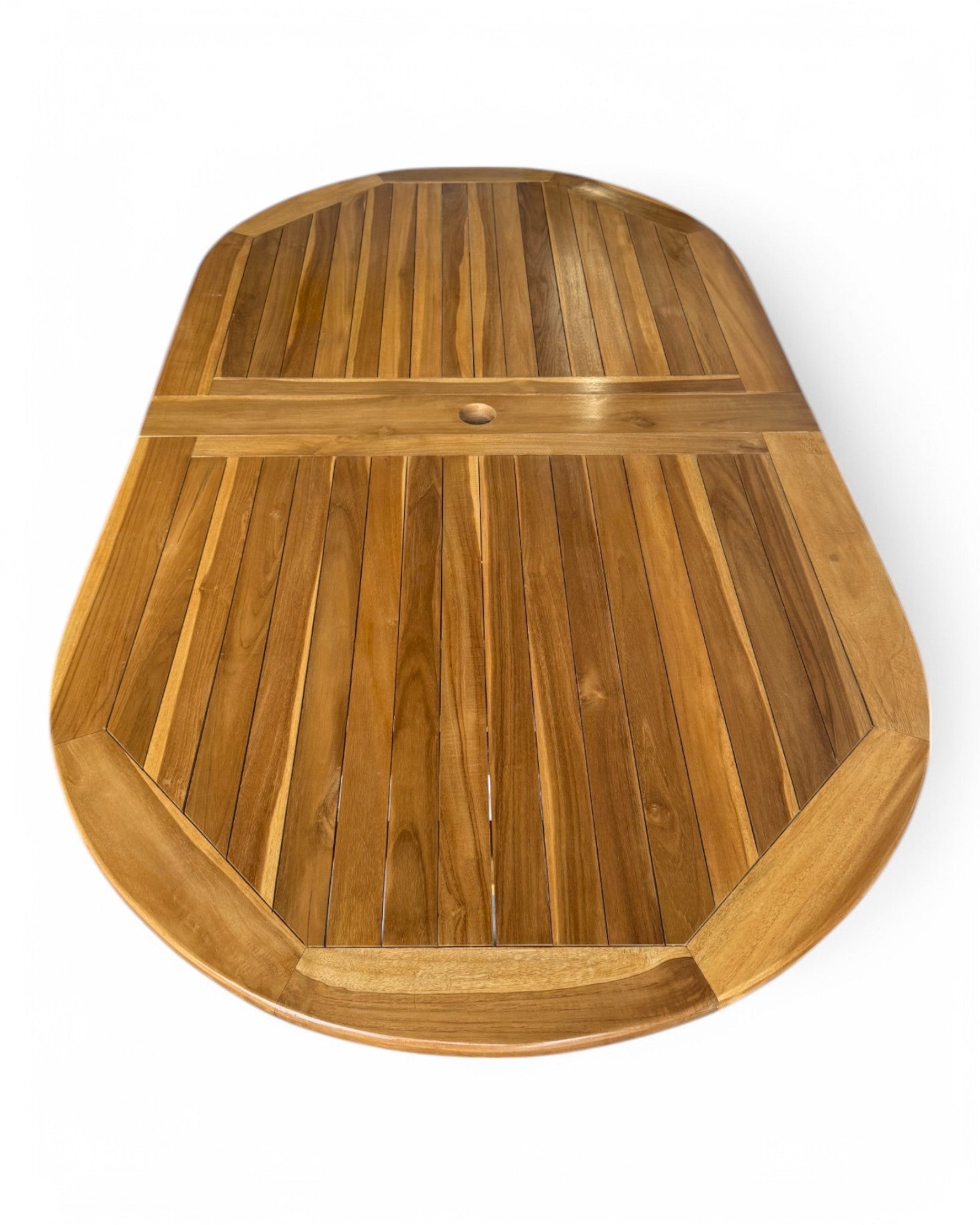 Ausziehbarer Teakholz-Gartentisch – Einzigartiges Unikat mit natürlicher Eleganz für Garten, Terrasse und Wintergarten – Teakholz – 180 cm bis 240 cm x 100 cm x 75 cm - FaHome