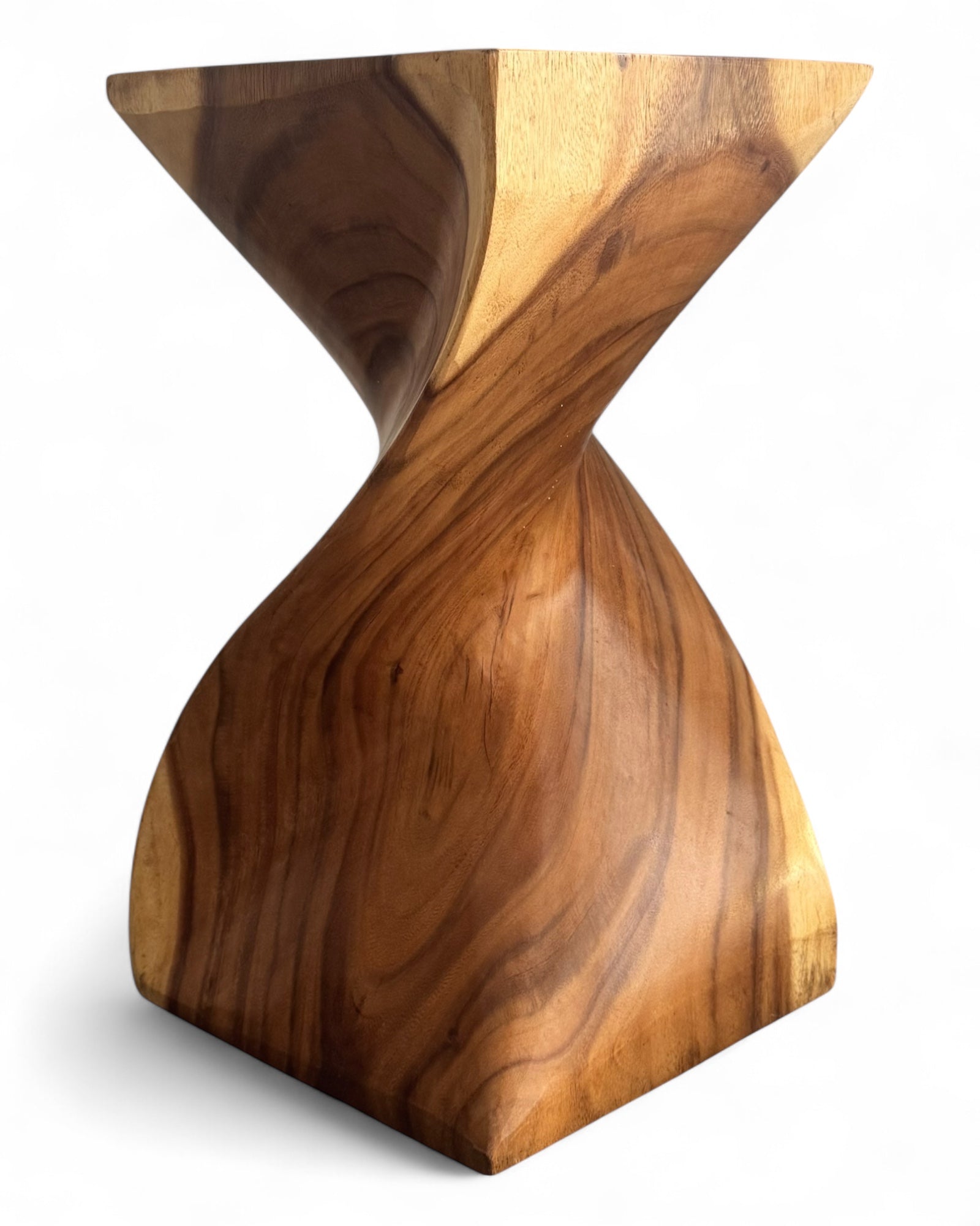 Tabouret en bois - Table d'appoint en bois noble - Tabouret en bois - Table d'appoint en bois fabriquée à la main - 50x28x28cm