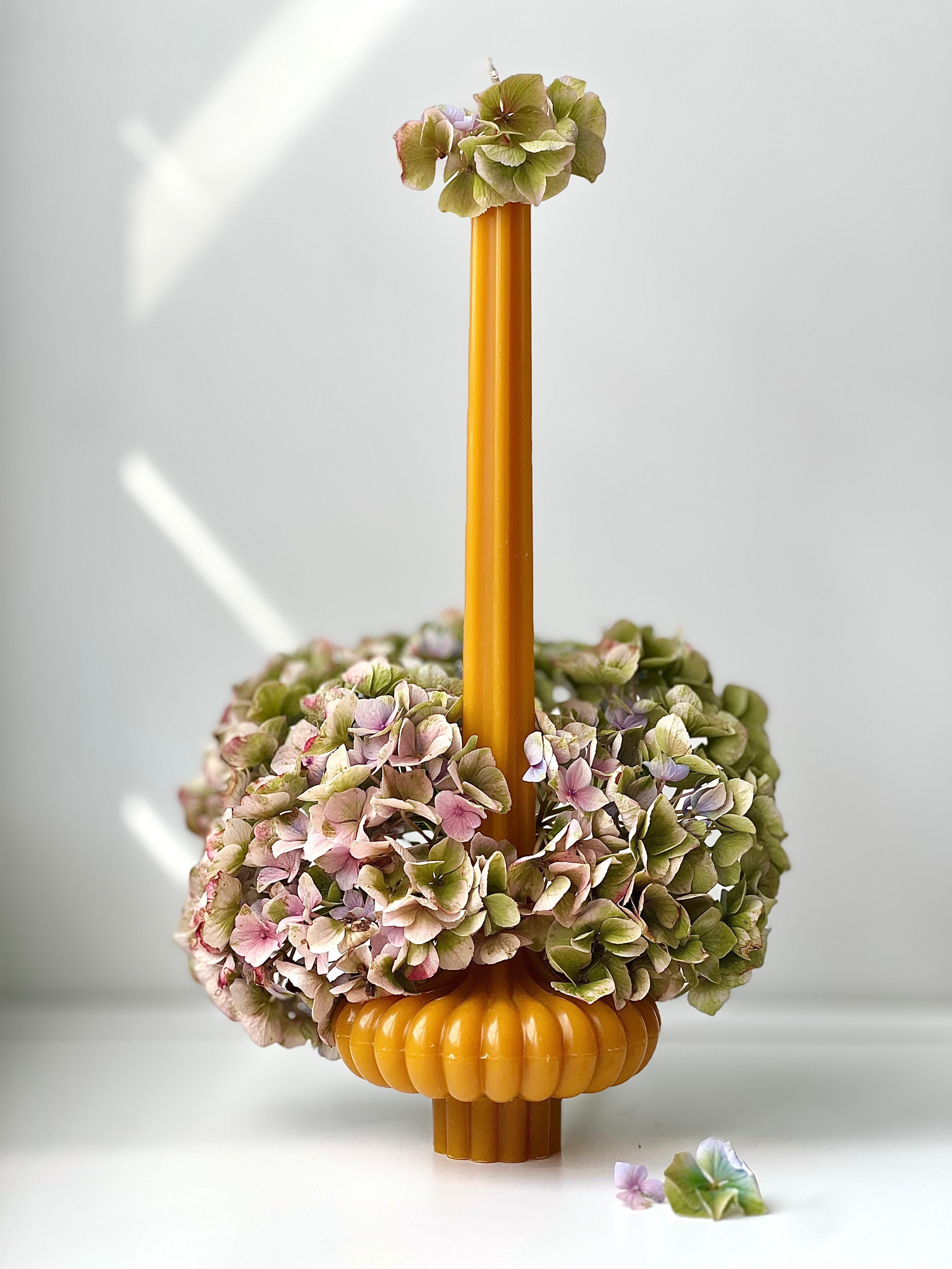 Bougie en cire d’abeille PARIS – Cire d’abeille originale – Coulée à la main – Pour pièces à vivre et décoration – 2 tailles