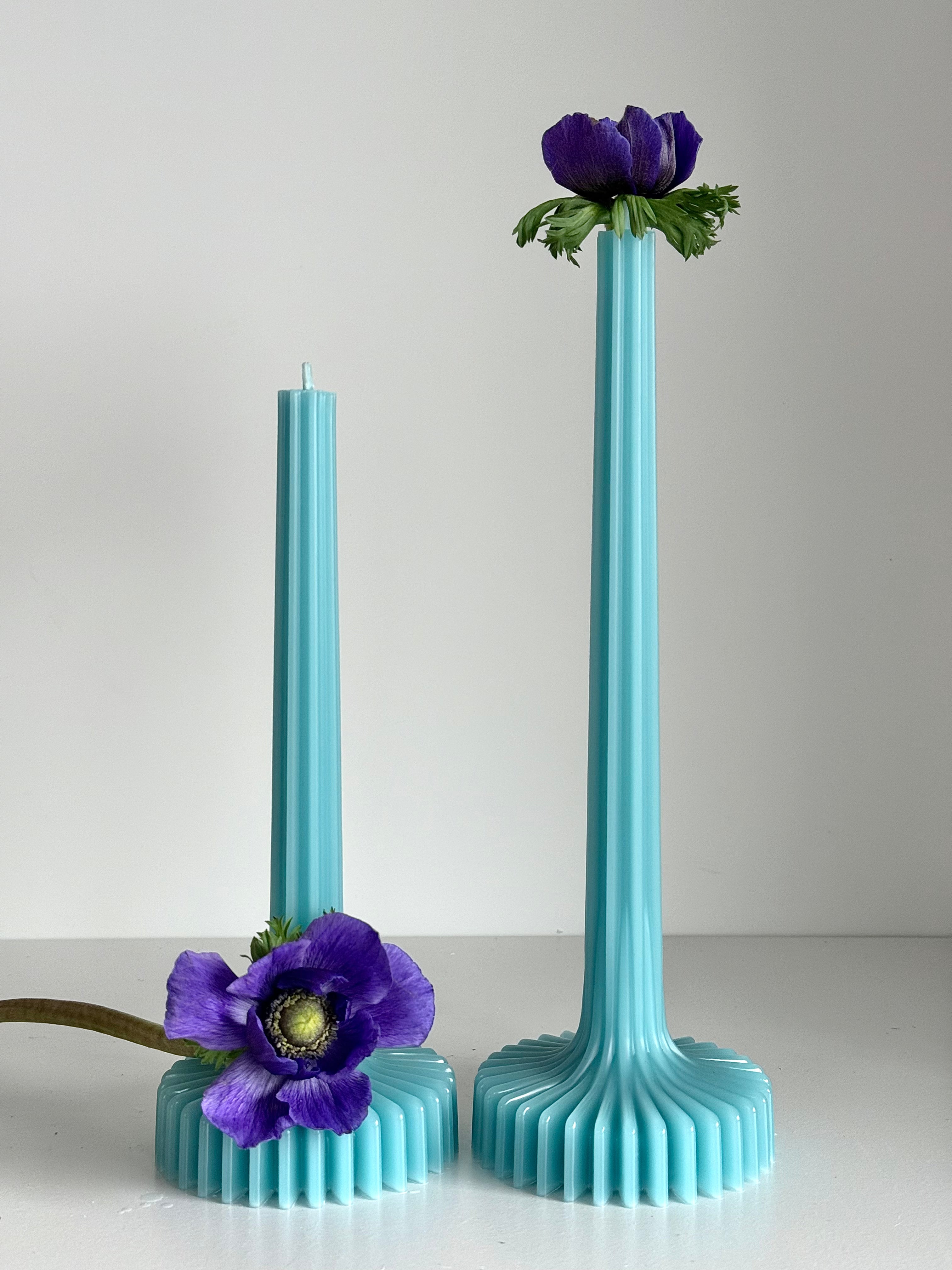 Bougie en cire d’abeille BERLIN – Couleurs pastel – Coulée à la main – Pour salon et décoration – 4 couleurs