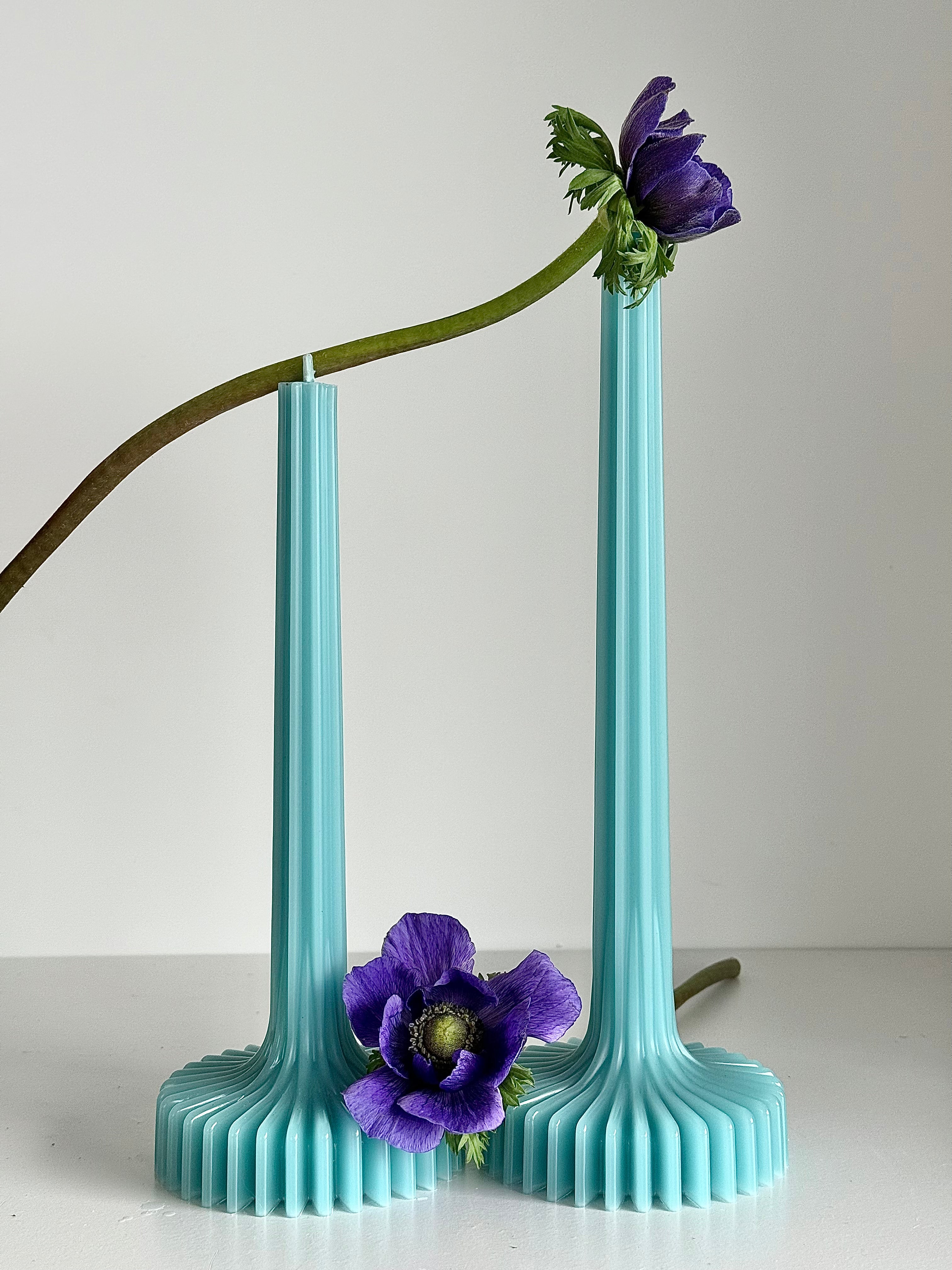 Bougie en cire d’abeille BERLIN – Couleurs pastel – Coulée à la main – Pour salon et décoration – 4 couleurs