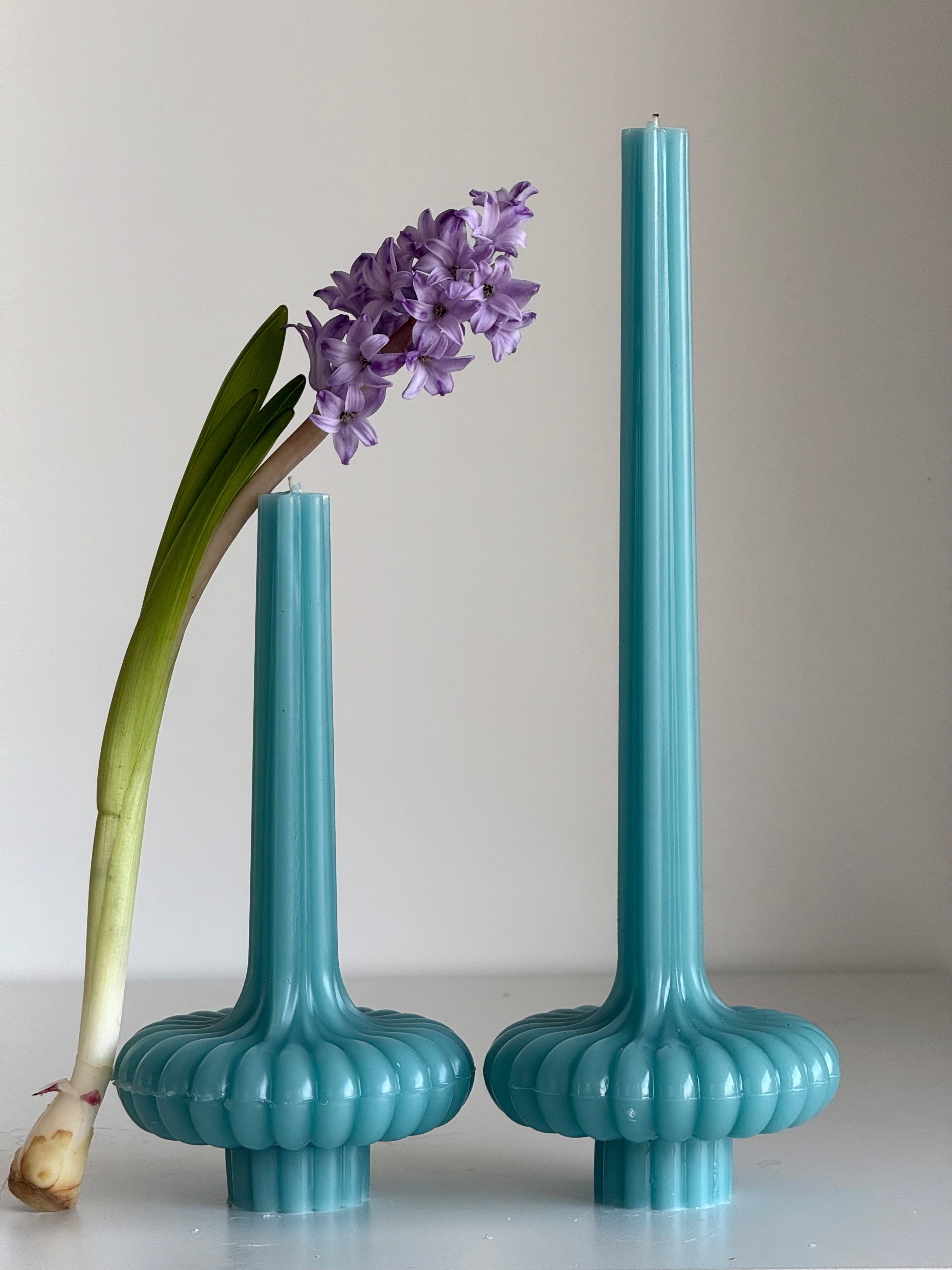 Bougie en cire d’abeille PARIS – Couleurs pastel – Coulée à la main – Pour pièces à vivre et décoration – 2 tailles