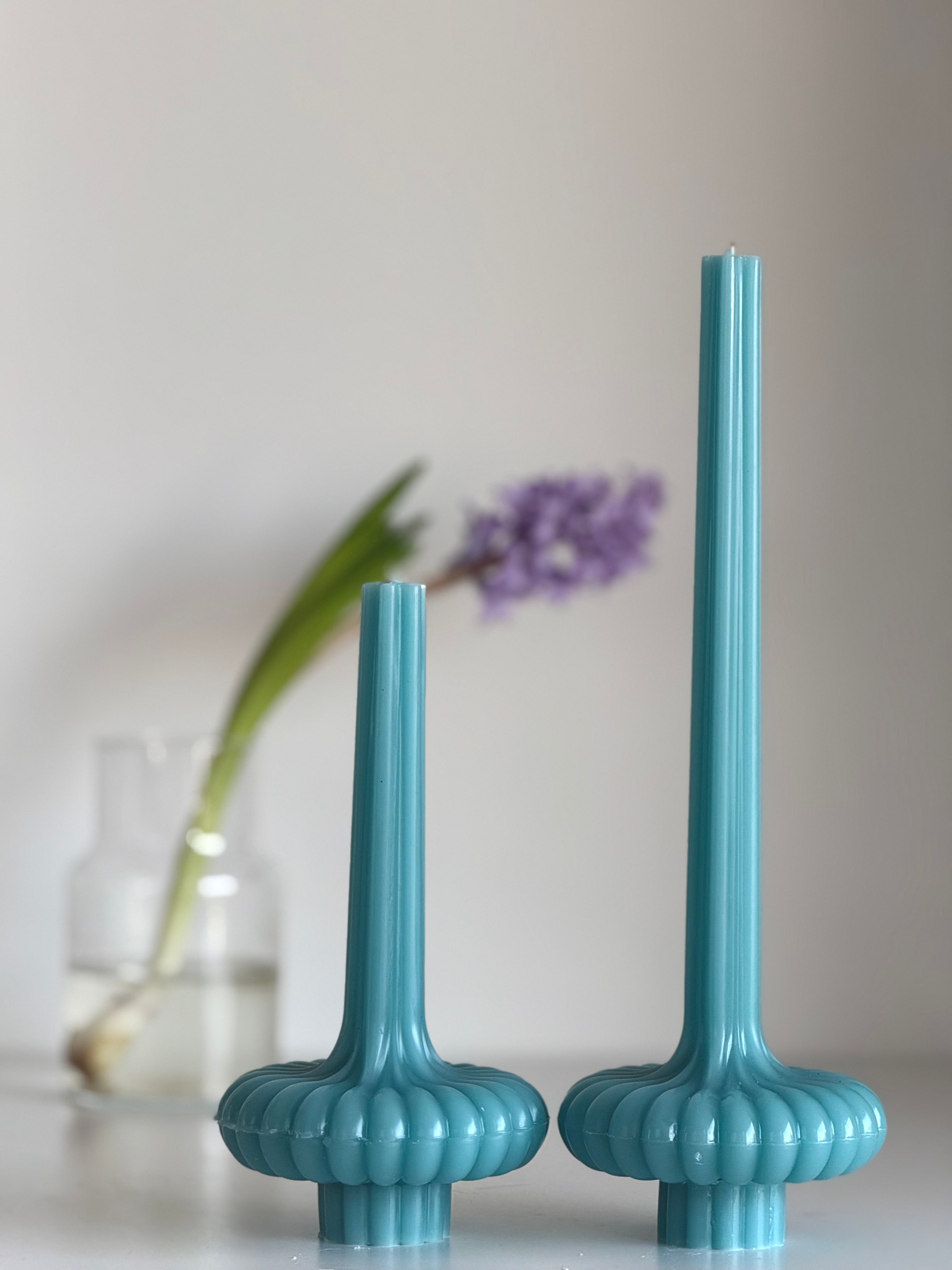 Bougie en cire d’abeille PARIS – Couleurs pastel – Coulée à la main – Pour pièces à vivre et décoration – 2 tailles