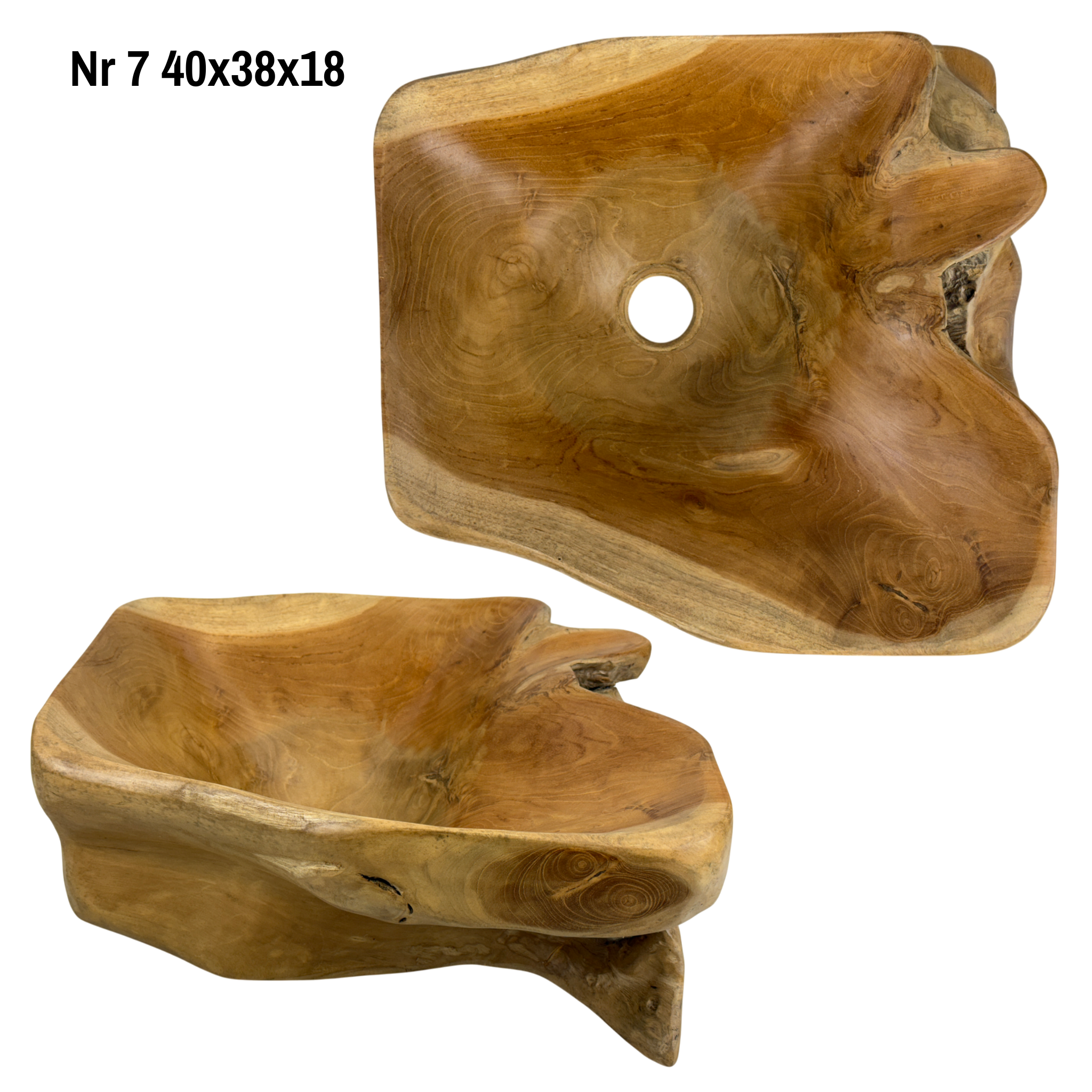 Burl Wood Sink - Bathroom - Handmade Natural Accents - Teak Root - Various Sizes