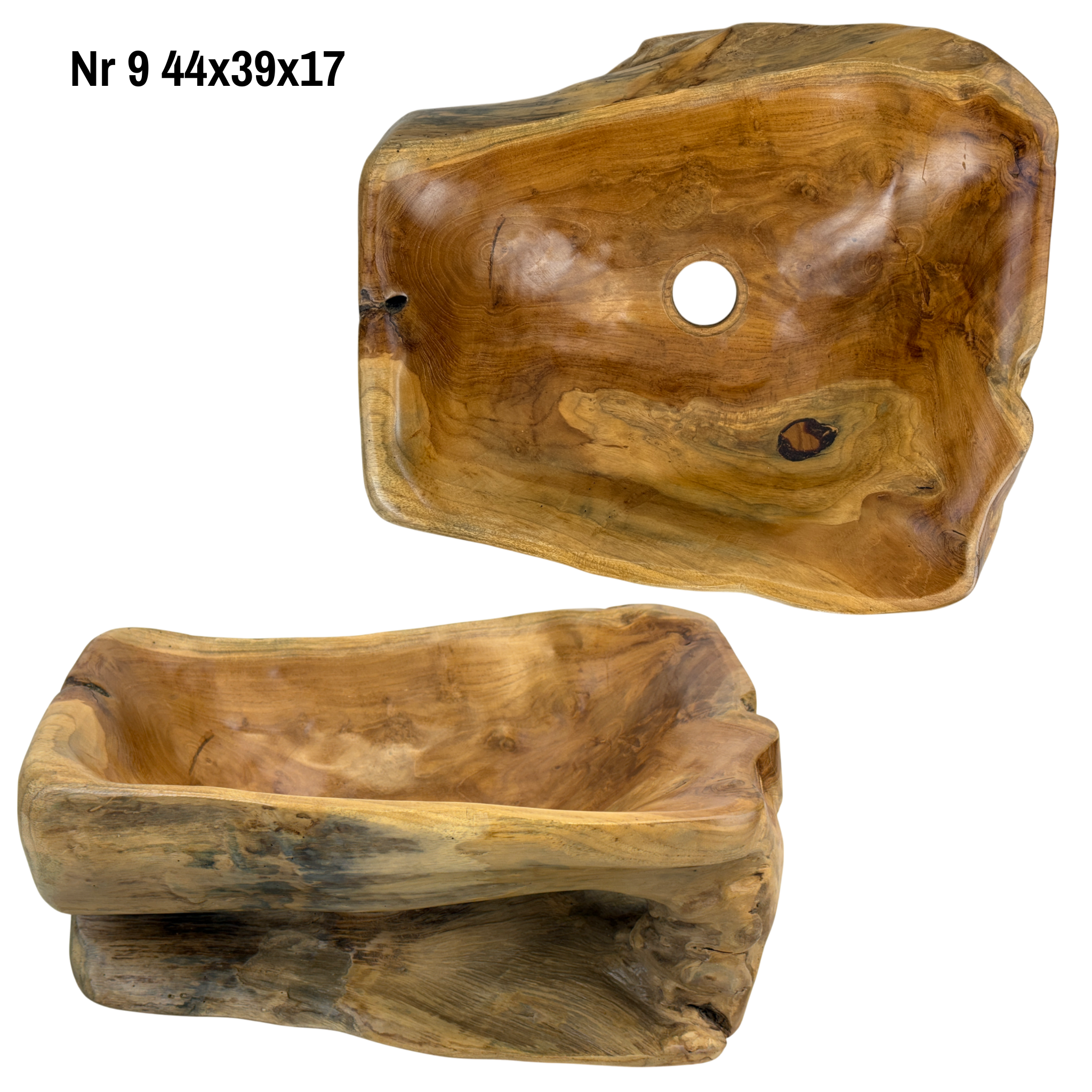 Burl Wood Sink - Bathroom - Handmade Natural Accents - Teak Root - Various Sizes