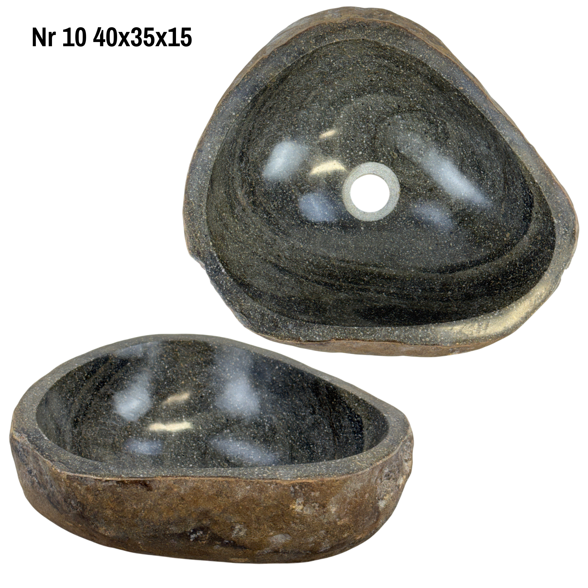 Natural stone washbasin - bathroom toilet countertop washbasin wash bowl - unique - boulder stone solid