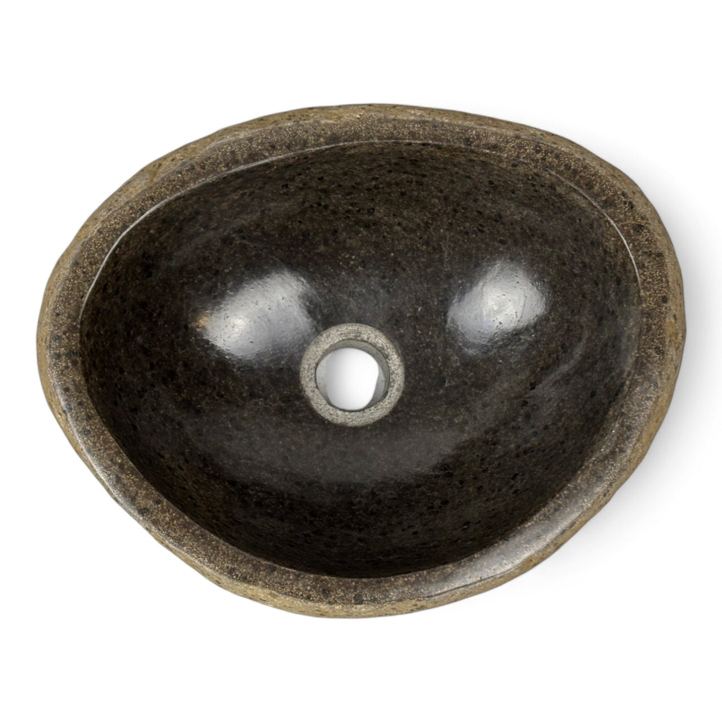 Washbasin made of boulder natural stone countertop washbasin wash bowl solid stone
