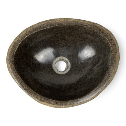 Washbasin made of boulder natural stone countertop washbasin wash bowl solid stone