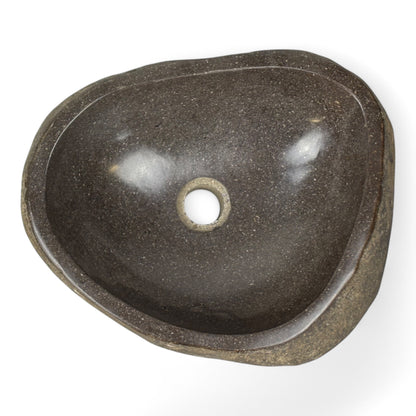Washbasin made of boulder natural stone countertop washbasin wash bowl solid stone