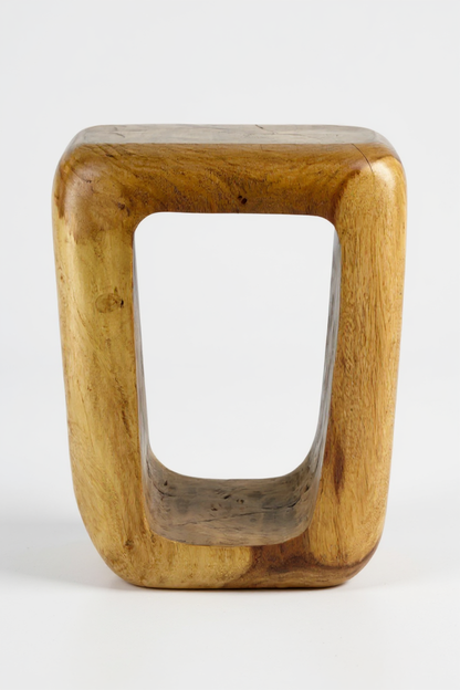 Tabouret en bois - table d'appoint table basse - tabouret fait main en bois de suar massif - 50x30x40 cm