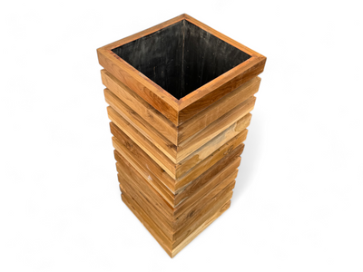 Holz Blumenkasten – Blumenkübel Balkonkasten Pflanzkasten – Handgefertigt – Modern mit Holzlatten
