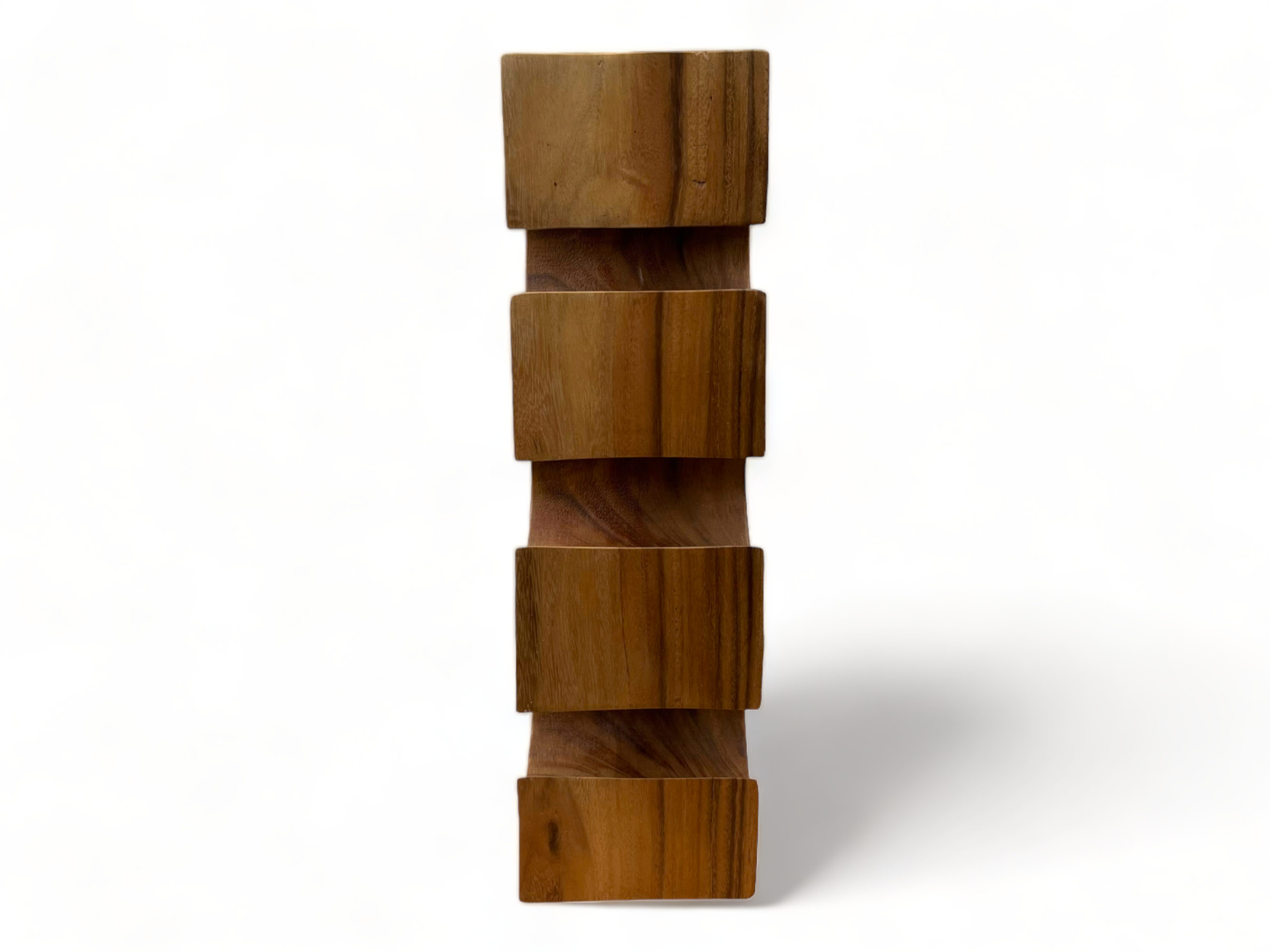 Solid wine rack - kitchen living room decoration wine holder - handmade noble high-quality - square made of Suar wood - 50/70/100x19.5x14.5 cm