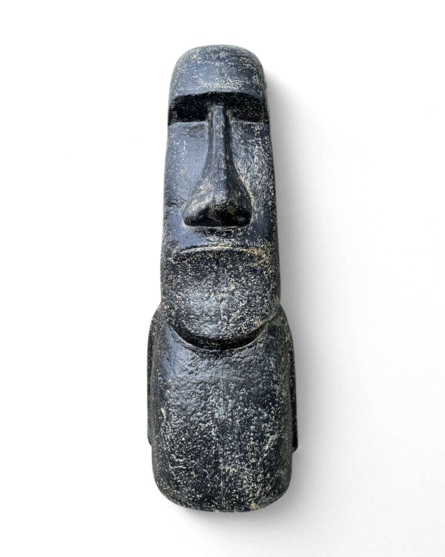 Moai sculpture approx. 120 cm Rapa Nui statue made of lava sand stone Easter Island figure garden decoration head gray