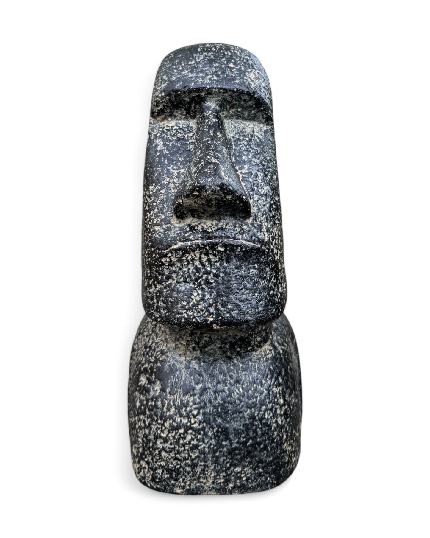 Moai Rapa-Nui statue approx. 40 cm made of lava sand Easter Island figure garden decoration head stone grey