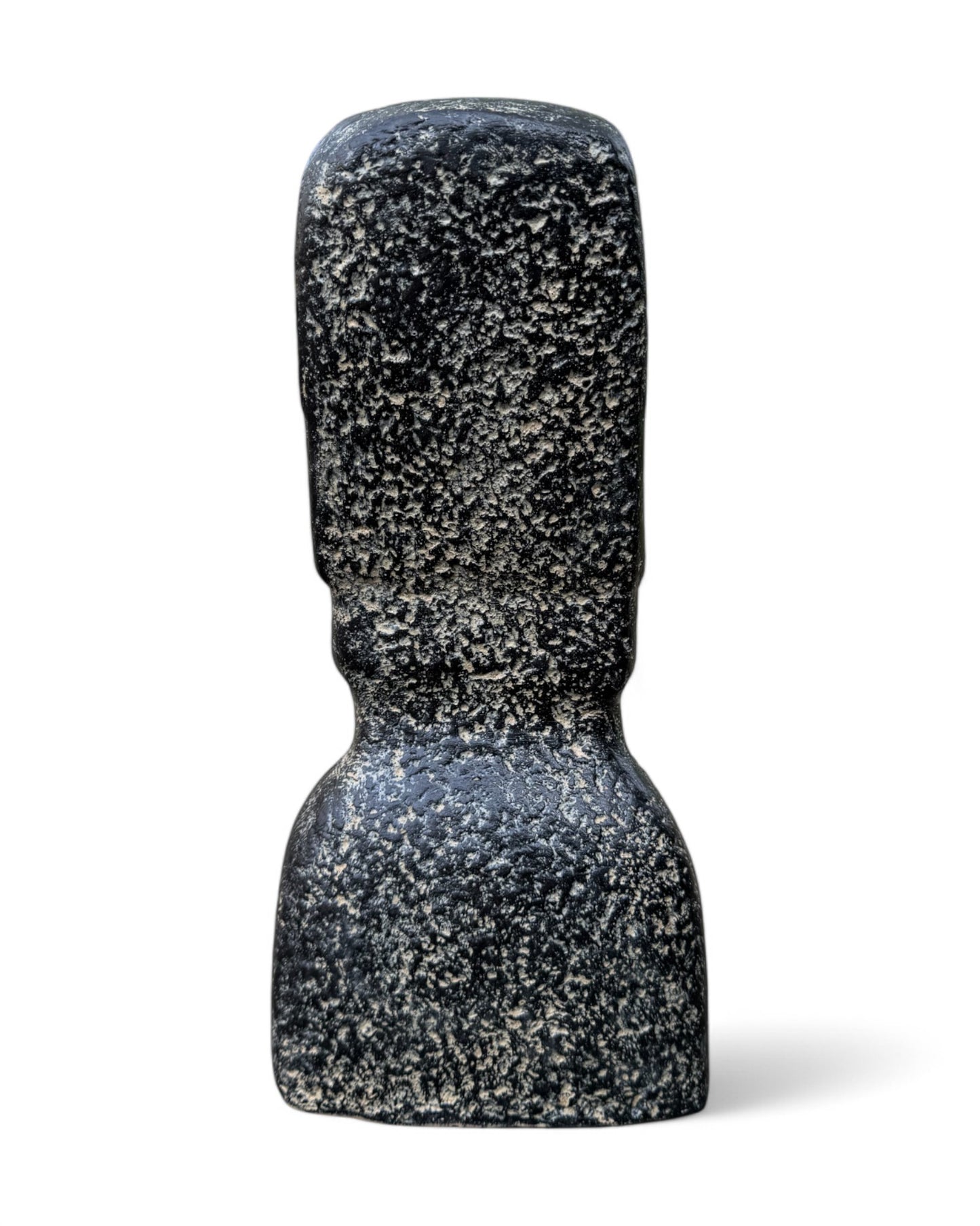 Moai Rapa-Nui statue approx. 40 cm made of lava sand Easter Island figure garden decoration head stone grey