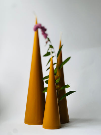Beeswax candle ISTANBUL – Original beeswax – Hand-poured – For living rooms &amp; decoration – 3 sizes