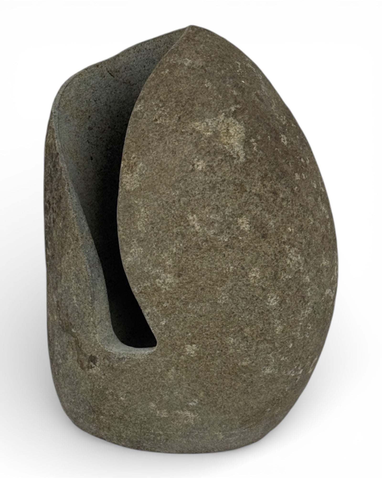 Unique piece: One-of-a-kind stone bottle holder for wine &amp; spirits - 23 × 18 × 15 cm