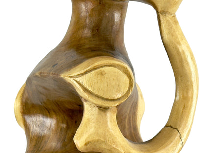 Wooden stool round natural wood stool furniture approx. 40 cm flower stool solid unique side table storage table