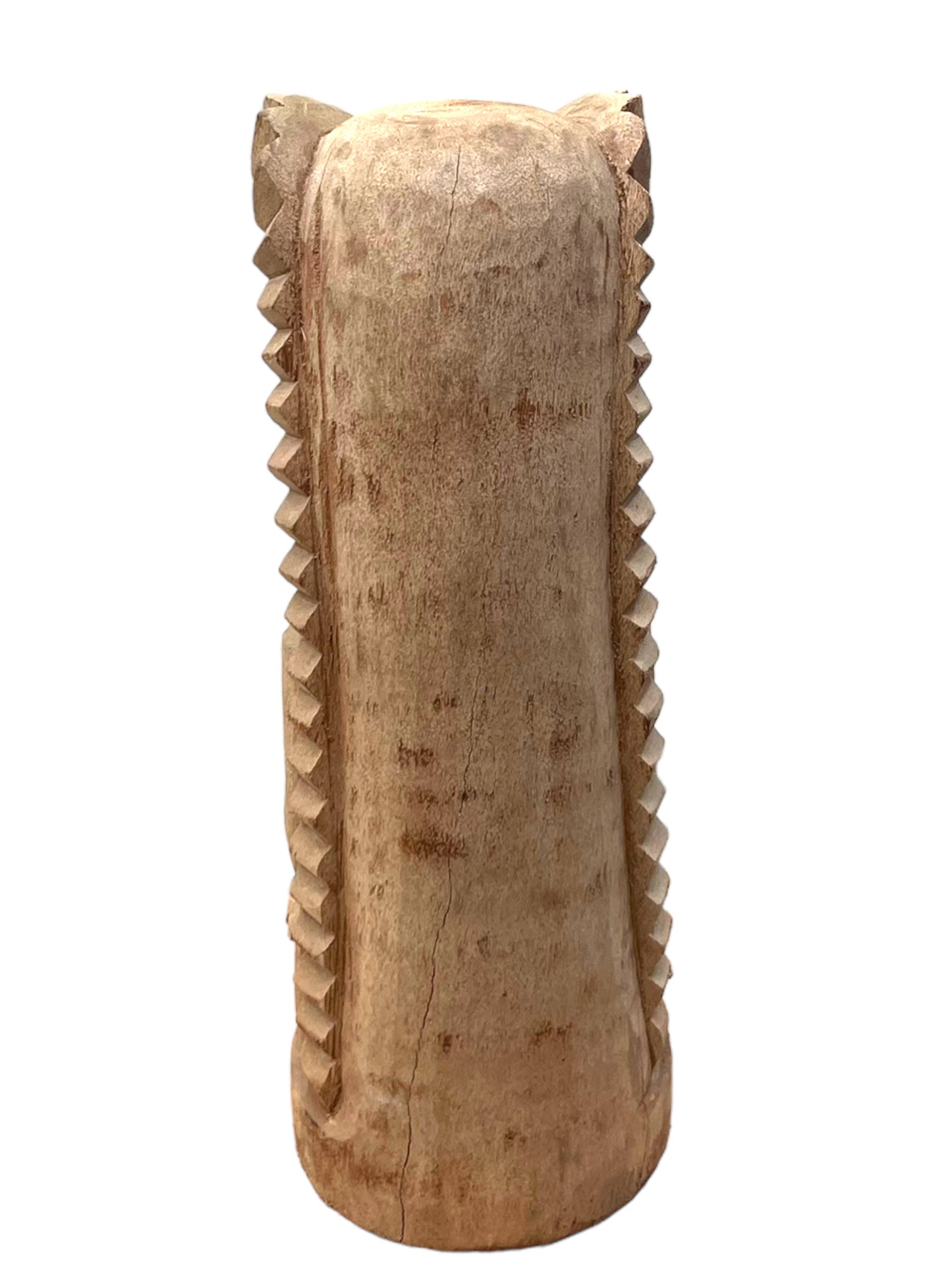 Tiki Figur - Garten Innenbereich Deko - Handgeschnitzte Exotische Skulptur - Palmen Holz - 50x19x19 cm