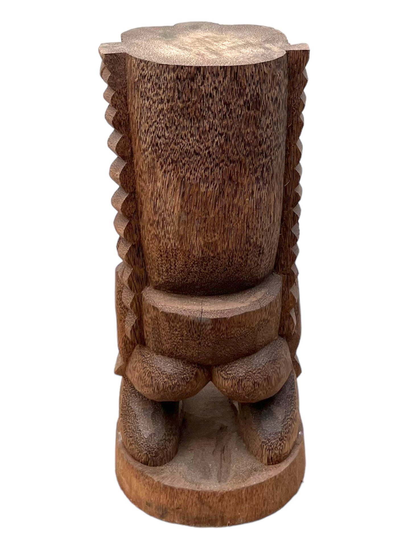 Tiki Figur - Garten Innenbereich Deko - Handgeschnitzte Exotische Skulptur - Palmen Holz - 50x19x19 cm