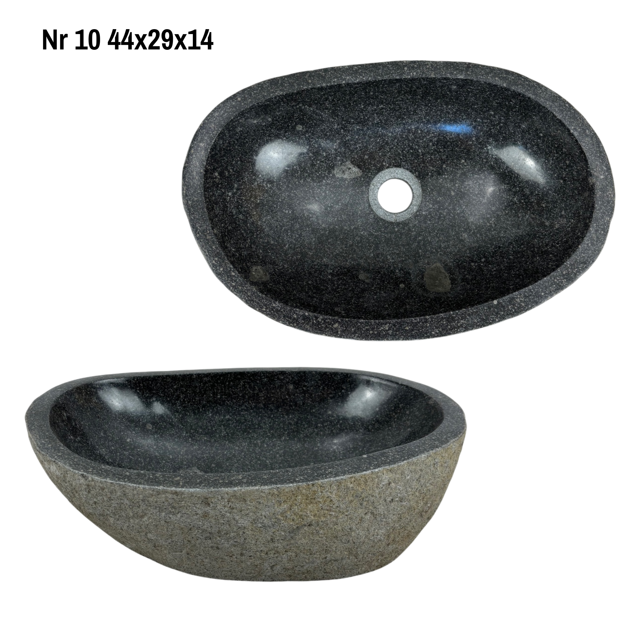 Natural stone washbasin - bathroom toilet countertop washbasin wash bowl - unique - boulder stone solid 