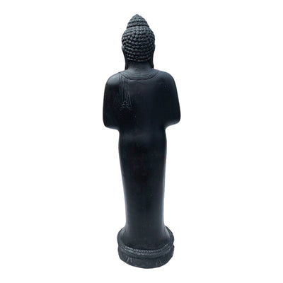 Statue de Bouddha - Décoration de jardin Décoration de chambre - Figurine en pierre moulée Résistant aux intempéries - Mélange de pierre de lave et de sable - 120 cm de hauteur
