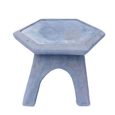 Lanterne de jardin décorative en pierre japonaise résistante aux intempéries, mélange de pierres, lot de 3, gris, 80 x 51 x 51 cm
