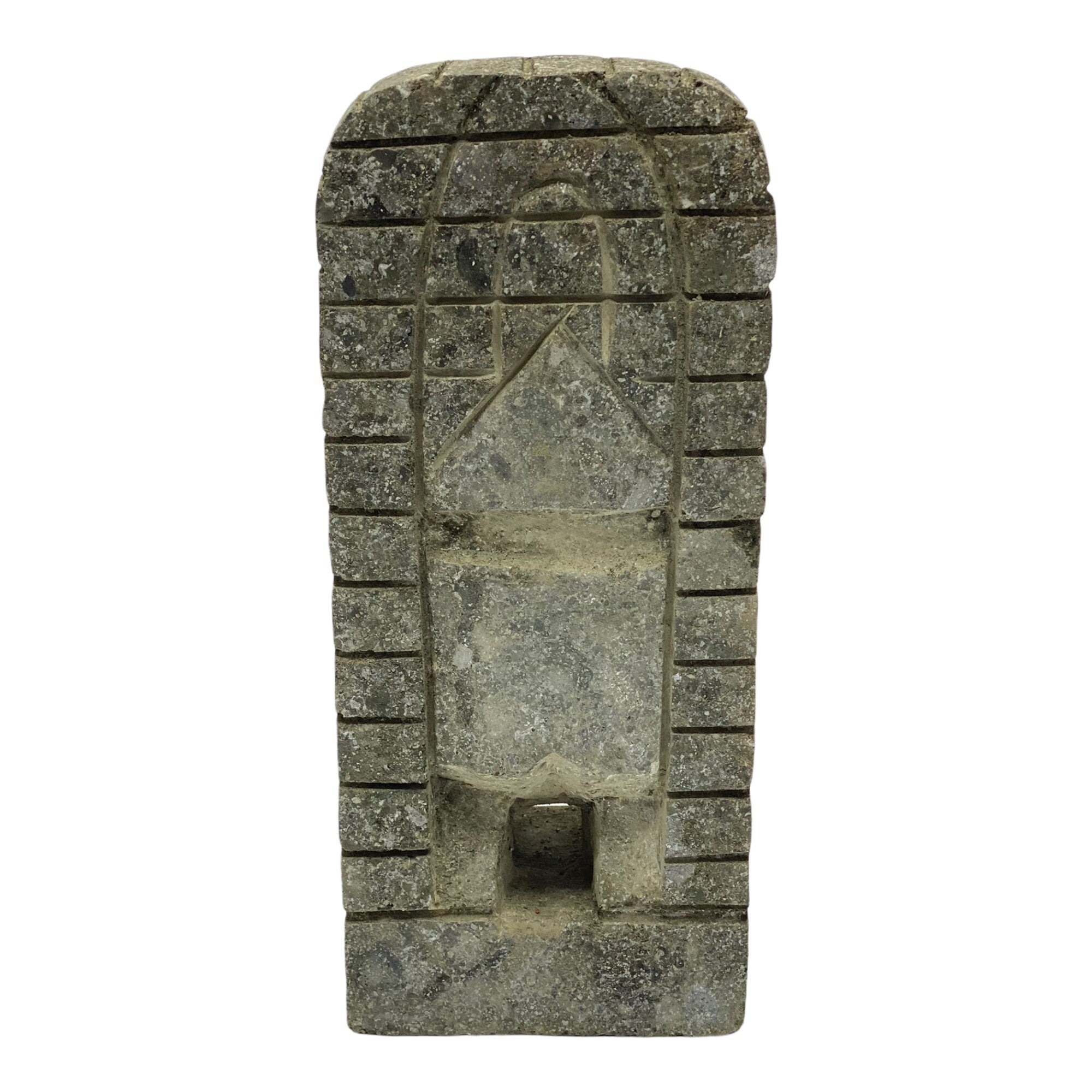 Tiki "Ku" Figure - Garden Indoor Decoration - Hawaii God of War Statue - Limestone - 30x12.5x9 cm